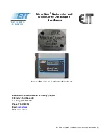 EIT MicroCure DataReader User Manual preview