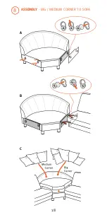 Preview for 3 page of Ekornes Stressless sofa Assembly Instructions Manual