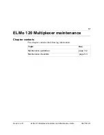 Preview for 47 page of Elastic Networks ELMo 120 Installation And Maintenance Manual