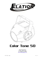 Elation Color Tone 50 User Instruction preview