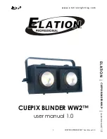 Elation CUEPIX BLINDER WW2 User Manual preview