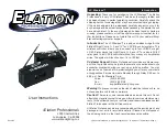 Elation LC Wireless User Instructions preview