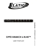 Elation OPTO BRANCH 6 RJ45 User Manual preview