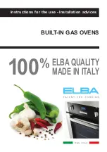 Elba 140-G94 Instructions For The Use preview