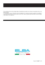 Preview for 36 page of Elba ELSC 90 DF Instructions For Use Manual