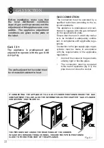 Preview for 22 page of Elba N58740 Series Instructions For The Use