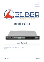 ELBER REBLE610 User Manual preview