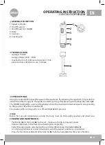 Preview for 9 page of Eldom 5908277384777 Operating Instruction