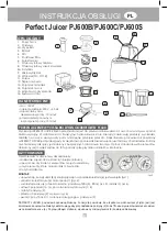 Preview for 3 page of Eldom Perfect Juicer PJ600B Operating Instruction