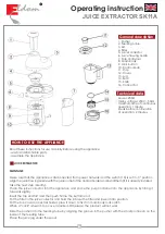 Preview for 6 page of Eldom SK11A Operating Instruction