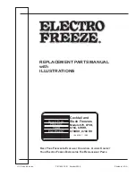 Preview for 39 page of ELECTRO FREEZE 876 Operator'S Manual