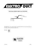 Electro Industries ELECTRO DUCT Installation Manual preview