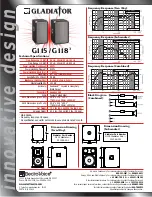 Preview for 2 page of Electro-Voice Gladiator Series Specifications