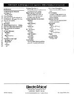 Preview for 8 page of Electro-Voice MH660P Specification Sheet