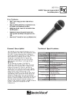 Preview for 1 page of Electro-Voice N/D767a Technical Specifications