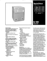 Electro-Voice S-181 Specifications preview