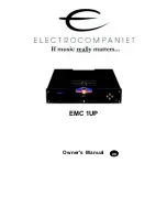 ELECTROCOMPANIET EMC 1UP Owner'S Manual preview