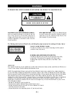 Preview for 2 page of Electrohome ES859 User Manual