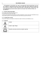 Preview for 6 page of Electrolux Professional W4 H Series Installation Manual