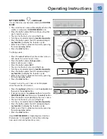 Preview for 19 page of Electrolux 137356900 Use And Care Manual