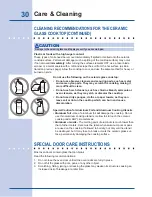 Preview for 30 page of Electrolux 30" Electric/Microwave Combination Wall Oven Use & Care Manual