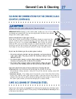 Preview for 27 page of Electrolux 318 203 603 (0709) Use And Care Manual