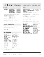 Preview for 2 page of Electrolux 534174 Specification Sheet