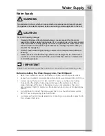 Preview for 13 page of Electrolux A01061301 Use And Care Manual