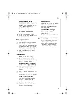 Preview for 47 page of Electrolux AEG KM 4 Assistent Series Operating Instructions Manual