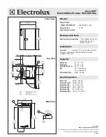 Preview for 2 page of Electrolux Air-O-Chill 726964 (AOFP202RCU) Specification Sheet