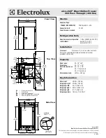 Preview for 2 page of Electrolux Air-O-Chill 726969 Specification Sheet