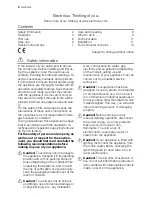 Preview for 2 page of Electrolux ARA34280W User Manual