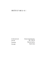 Preview for 1 page of Electrolux ARCTIS G 7 88 53 -6 i User Manual