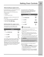 Preview for 21 page of Electrolux CEI30EF5GBB Use & Care Manual