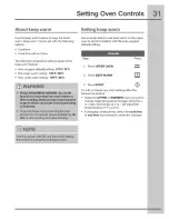 Preview for 31 page of Electrolux CEI30EF5GBB Use & Care Manual