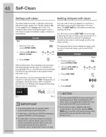 Preview for 48 page of Electrolux CEI30EF5GBB Use & Care Manual