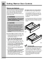 Preview for 38 page of Electrolux CEI30EF5GS Use And Care Manual