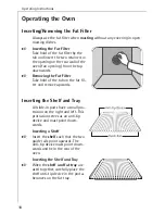 Preview for 18 page of Electrolux COMPETENCE E 6000 Operating Instructions Manual