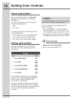 Preview for 18 page of Electrolux Dual Fuel Slide-In Rang Use And Care Manual