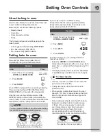 Preview for 19 page of Electrolux Dual Fuel Slide-In Rang Use And Care Manual