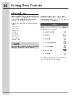 Preview for 20 page of Electrolux Dual Fuel Slide-In Rang Use And Care Manual