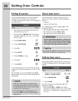 Preview for 30 page of Electrolux Dual Fuel Slide-In Rang Use And Care Manual