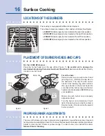 Preview for 16 page of Electrolux Dual Fuel Slide-In Range Use & Care Manual