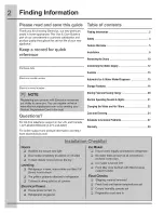 Preview for 2 page of Electrolux E23BC68JPS0 Use & Care Manual