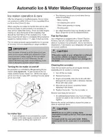 Preview for 15 page of Electrolux E23BC68JPS0 Use & Care Manual