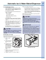 Preview for 17 page of Electrolux E23BC78IPS - 22.6 cu.ft Use And Care Manual