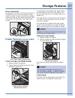 Preview for 21 page of Electrolux E23BC78IPS - 22.6 cu.ft Use And Care Manual