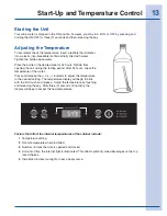 Preview for 13 page of Electrolux E24WC75HPS - Icon - Professional Series 48 Bottle Wine Cooler Use And Care Manual