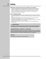 Preview for 8 page of Electrolux E30DF74GPS1 Use & Care Manual