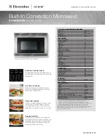 Electrolux E30MO65GSS - 1.5 cu. Ft. Microwave Oven Brochure & Specs preview